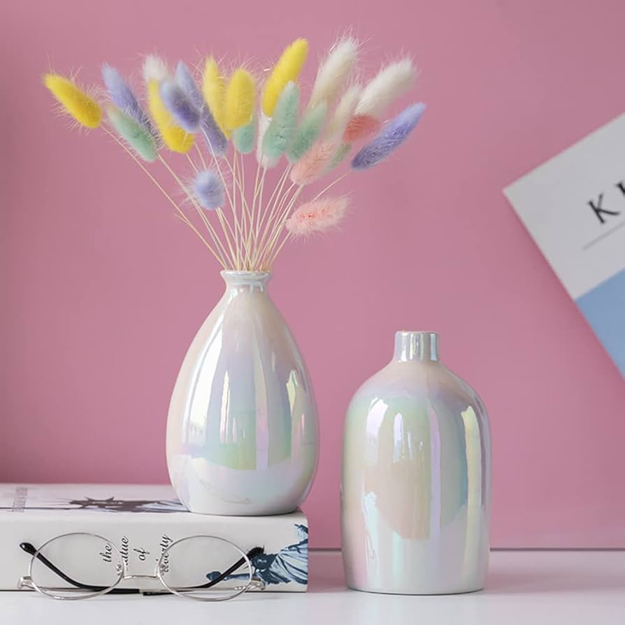 Amazon.com: Small Ceramic Vase Decorative,Colorful Flower